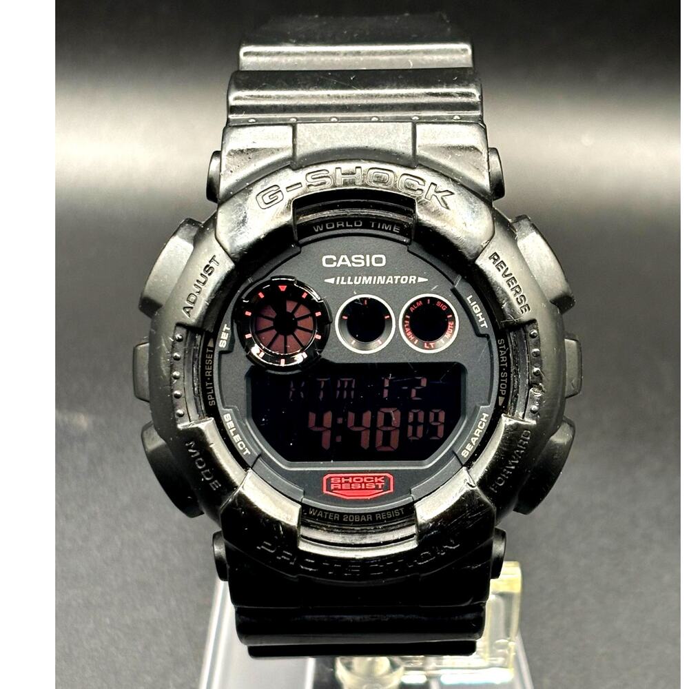 Casio G-Shock GD-120MB-1 Military Black Digital World Time 200M Watch